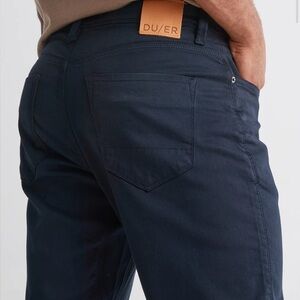 Mens DUER N2X No Sweat Pants Size 36x32 Navy Blue